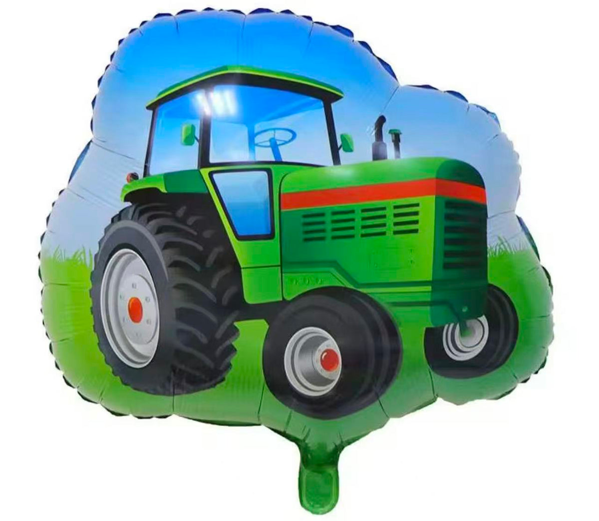 Green Tractor Foil Balloon